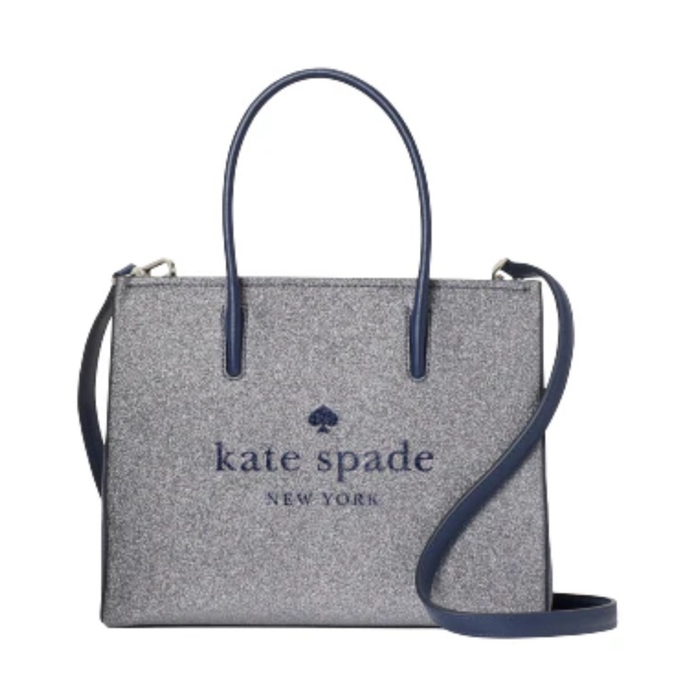 Kate Spade New York Trista Glitter Shopper Tote Crossbody Bag